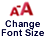 Change Font Size