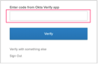 Okta verify app with code