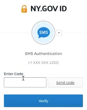 Enter sms code