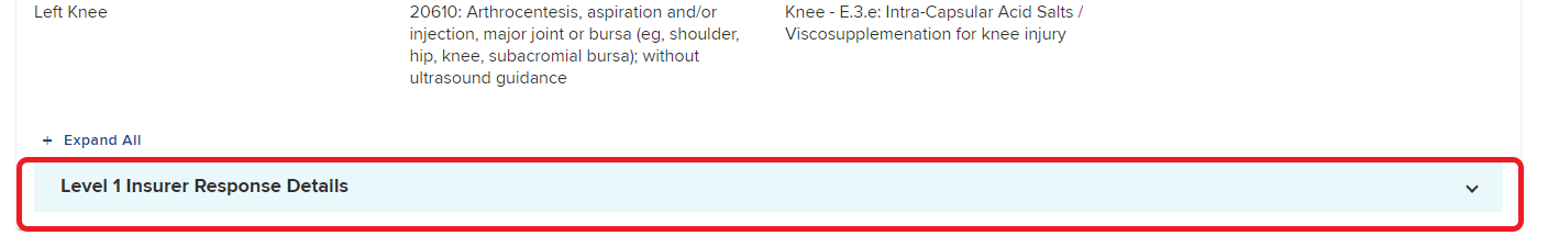 Level 1 response details 2