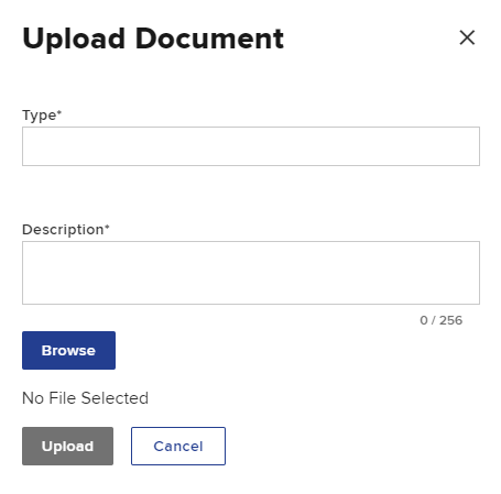 Uploading Document with Description